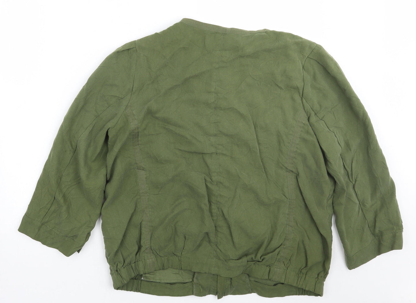 H&M Womens Green   Jacket Coat Size 12