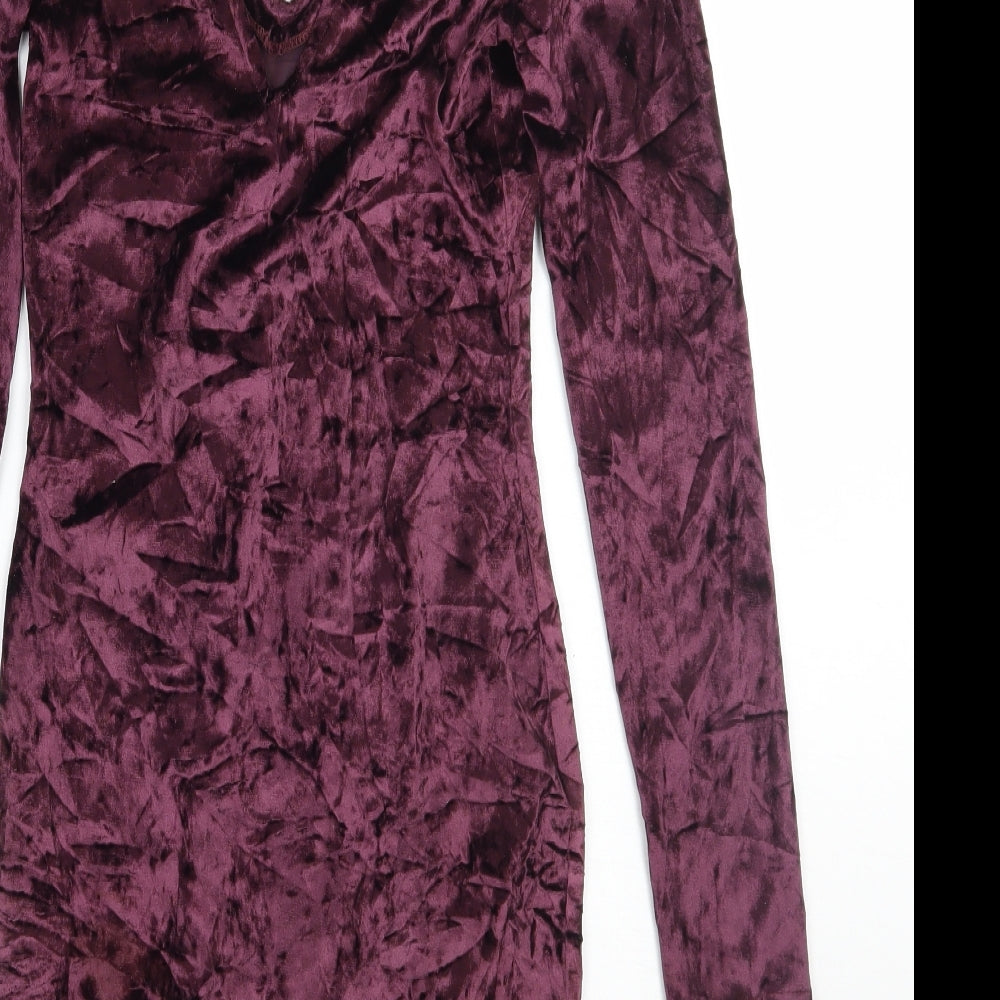 Primark Womens Purple   A-Line  Size 8