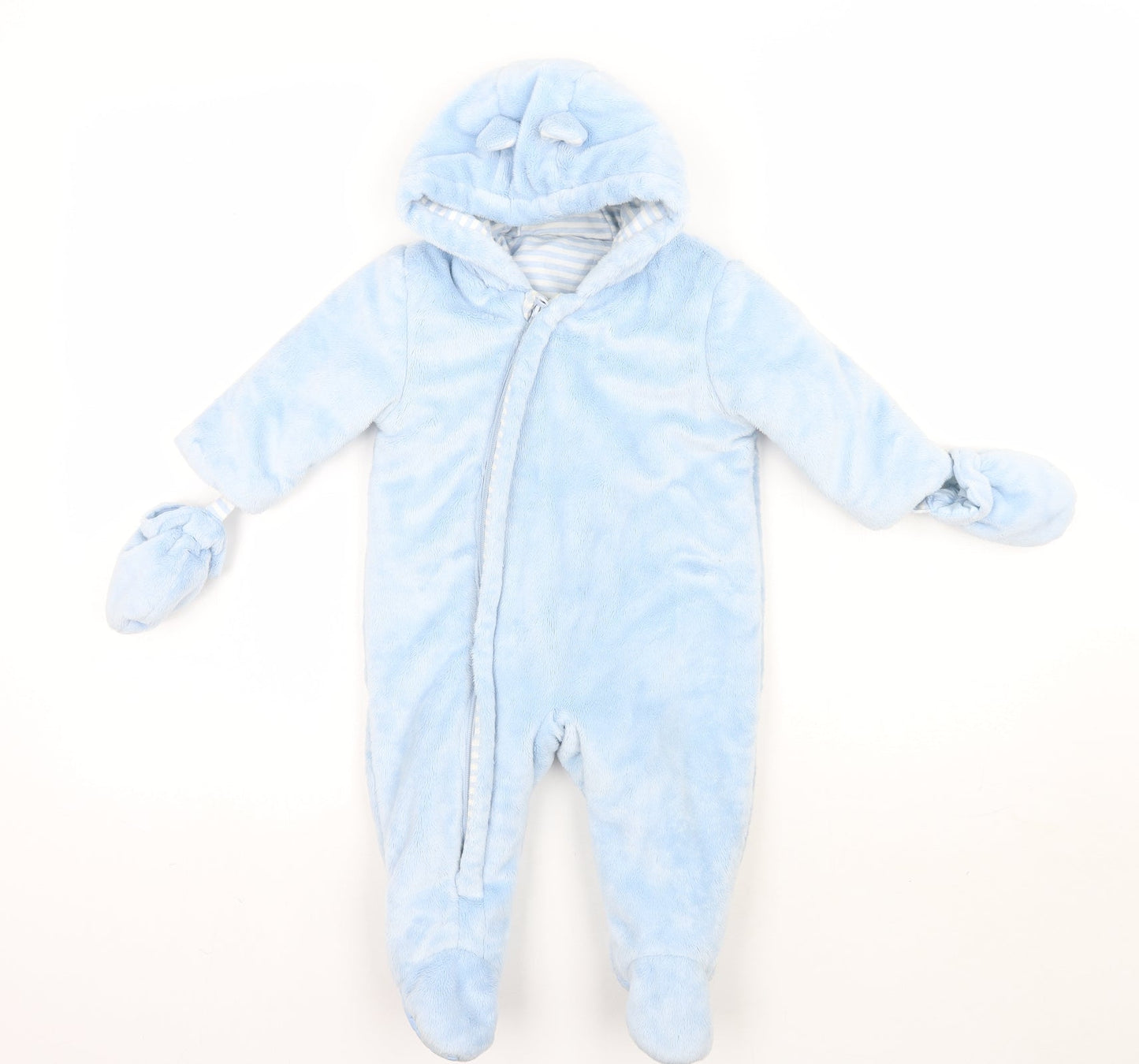 Preworn Baby Blue   Babygrow One-Piece Size 18 Months