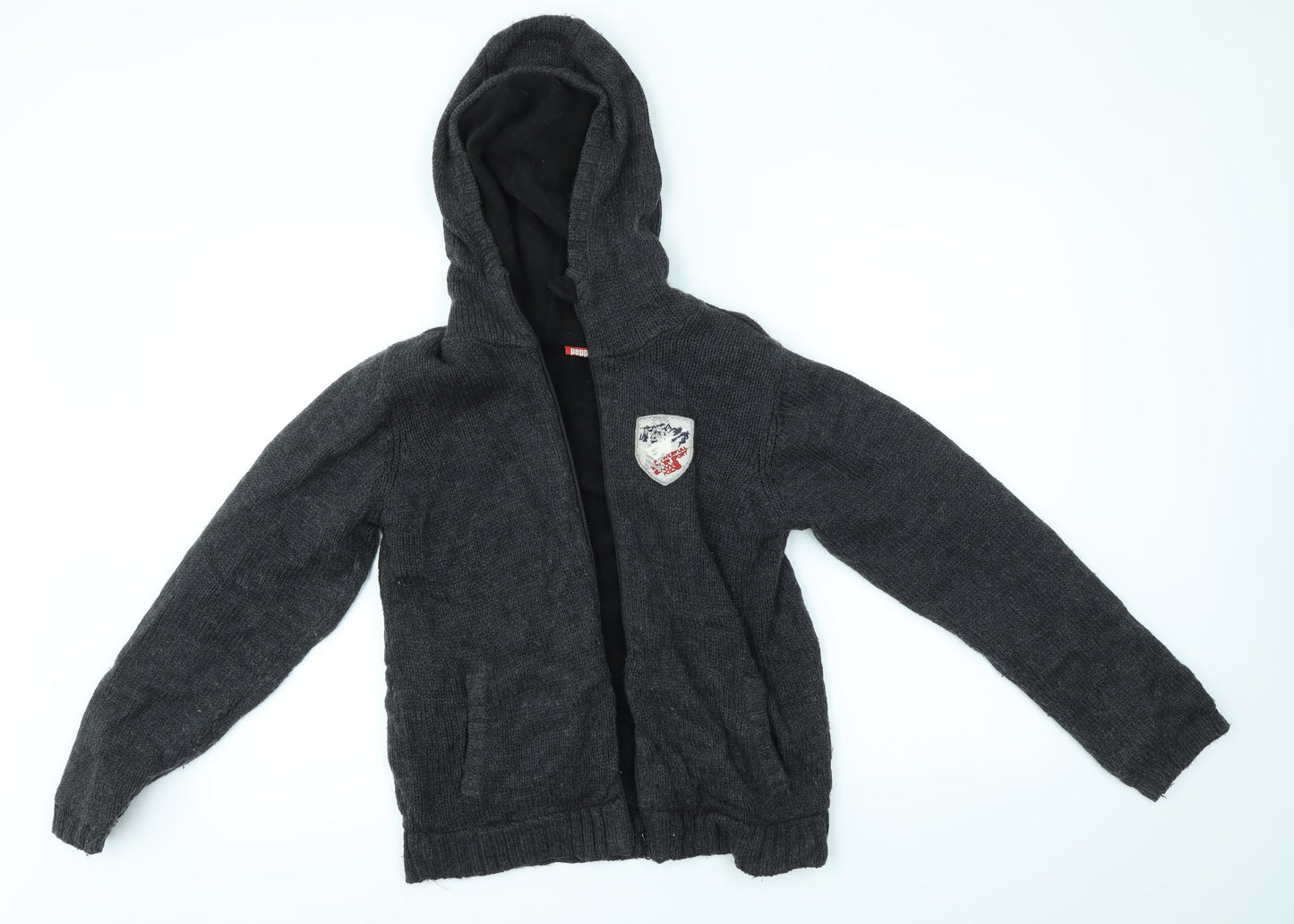 PEPPERTS! Boys Grey   Full Zip Hoodie Size 10-11 Years