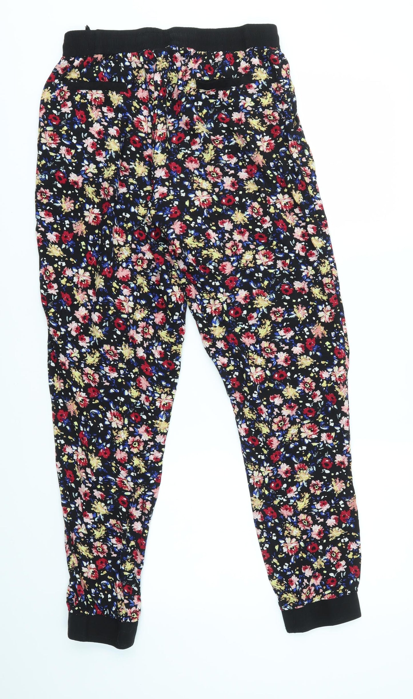Brave Soul Womens Multicoloured Floral  Trousers  Size S L27 in