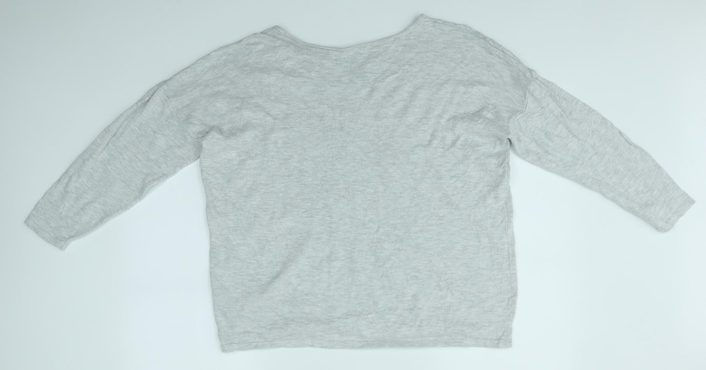 Bonmarché Womens Grey   Pullover Jumper Size 20