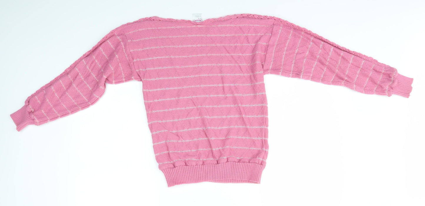 Primark Womens Pink   Pullover Jumper Size S