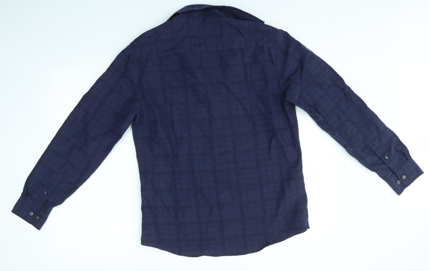 M&S Mens Blue    Button-Up Size S