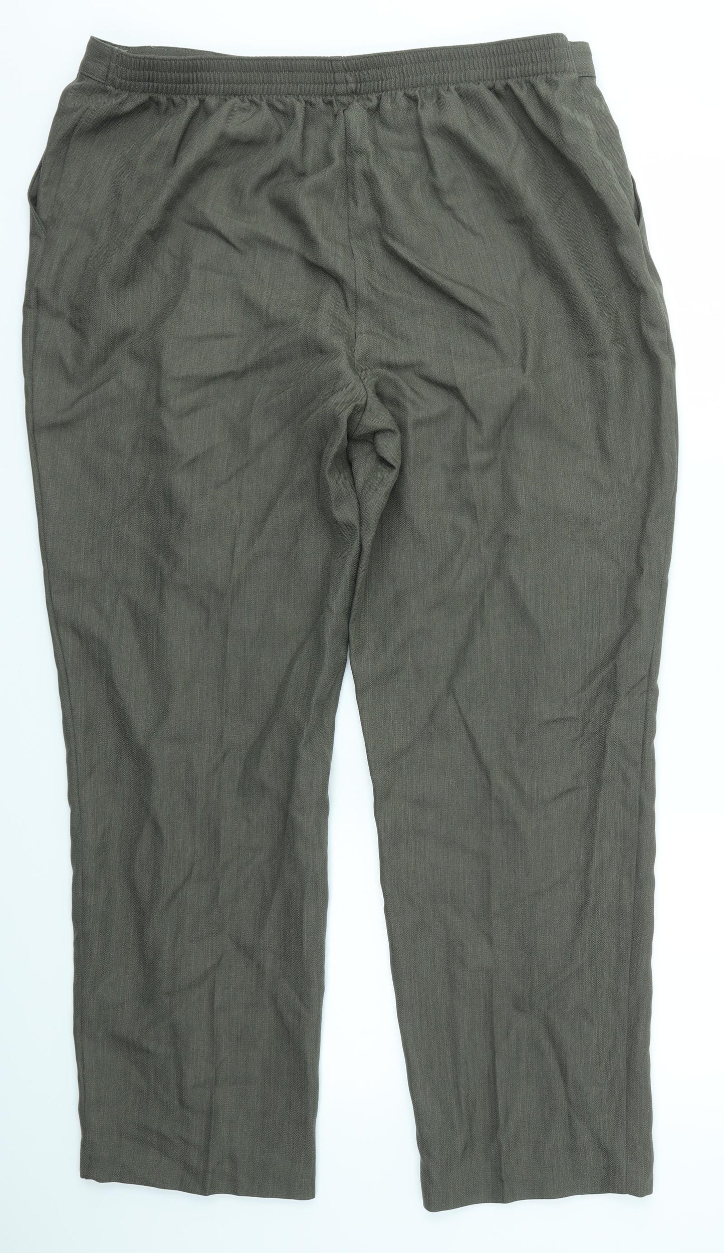 M&S Womens Grey   Dress Pants Trousers Size 18 L28 in