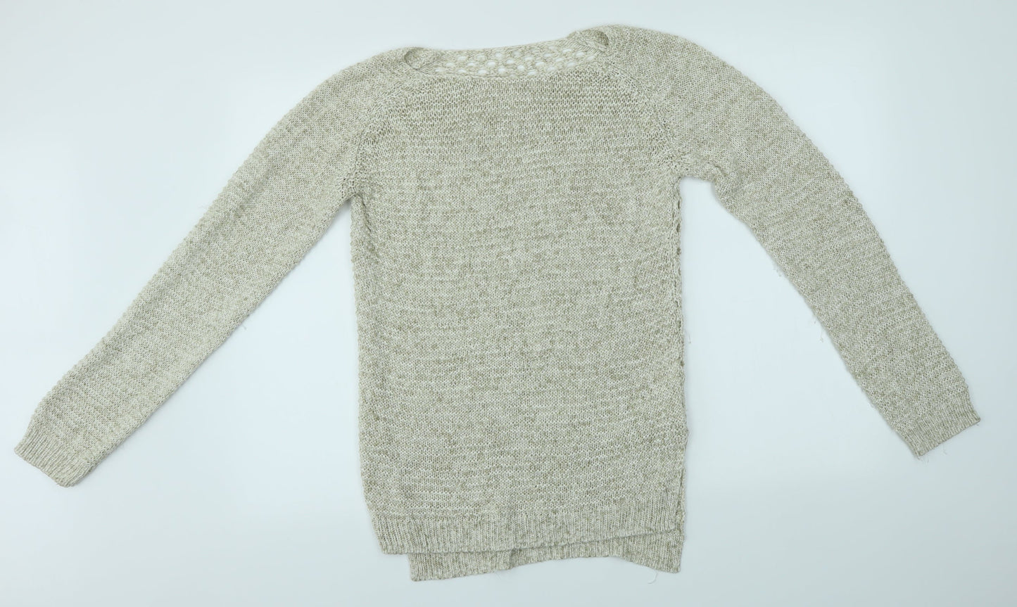 H&M Womens Brown  Knit Pullover Jumper Size L