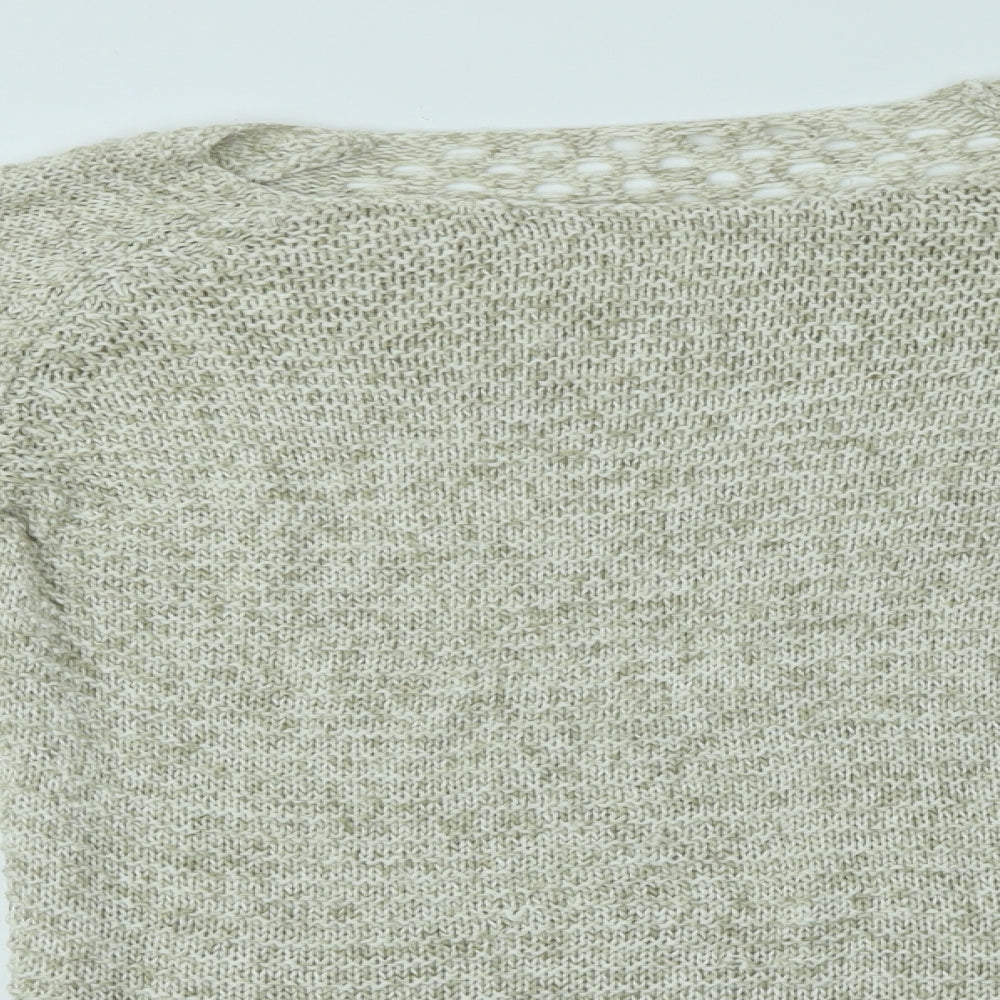 H&M Womens Brown  Knit Pullover Jumper Size L