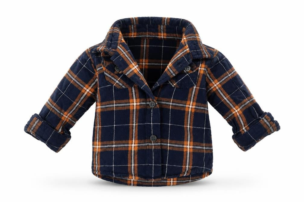 Mini Rebel Boys Blue Check  Basic Button-Up Size 3-6 Months