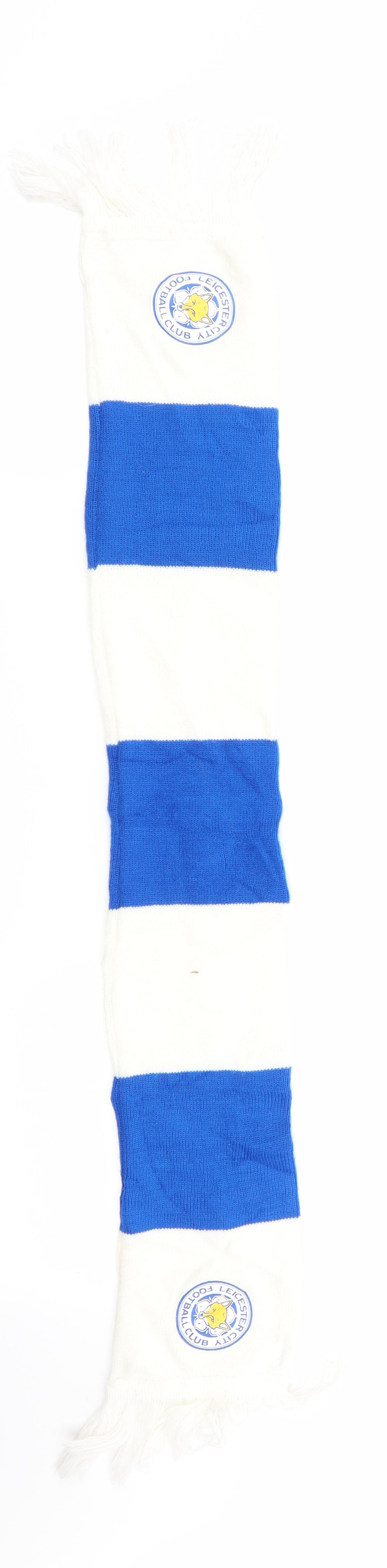 Preworn Boys Blue Striped  Scarf  One Size  - Leicester City Football Club