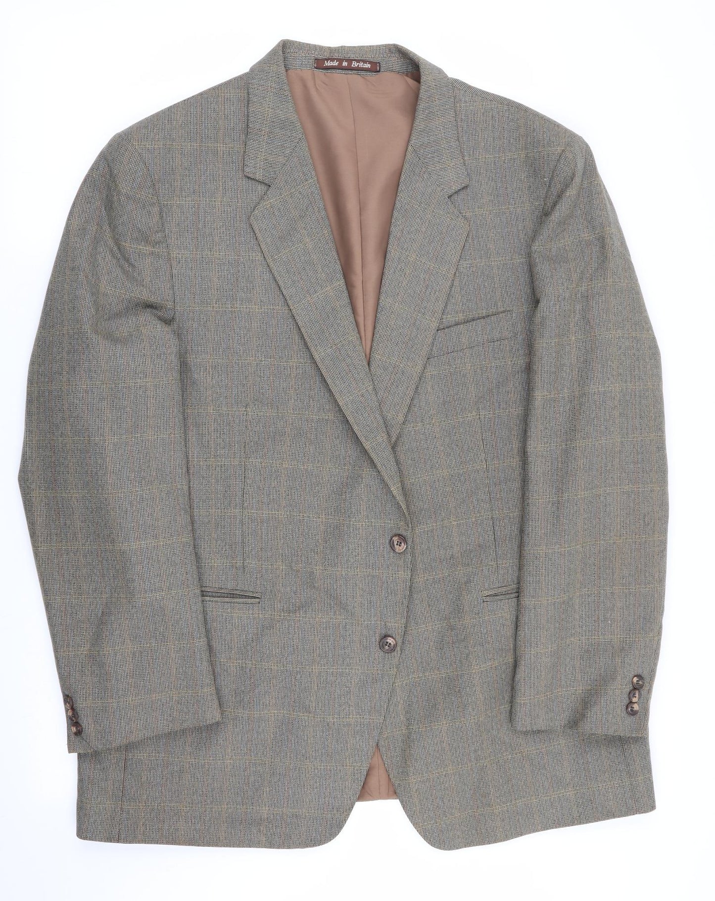 Grendale Mensware Mens Green Check  Jacket Blazer