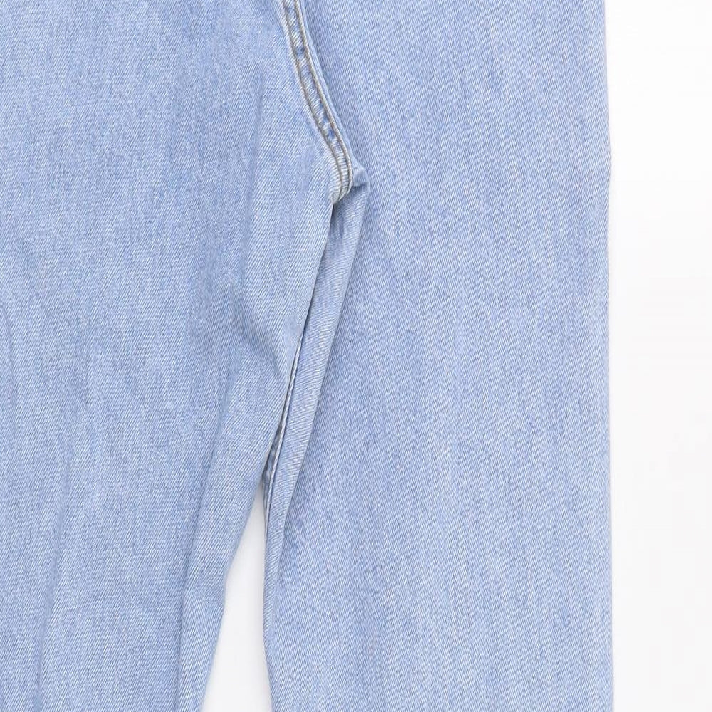 Denim Co. Womens Blue   Straight Jeans Size 10 L28 in