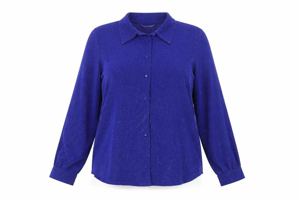 Berkertex Womens Blue   Basic Button-Up Size 18