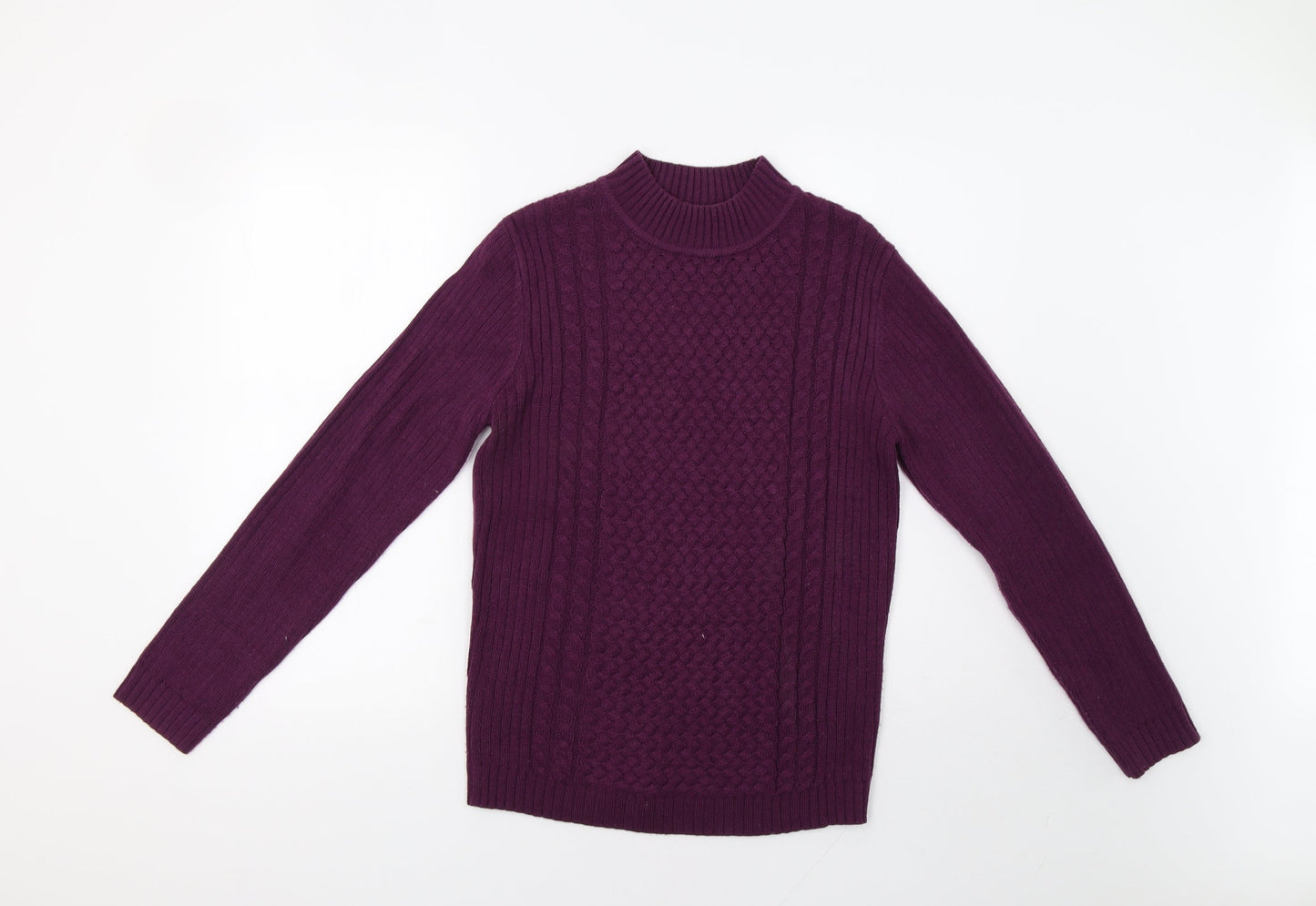 Isle Womens Purple   Pullover Jumper Size S