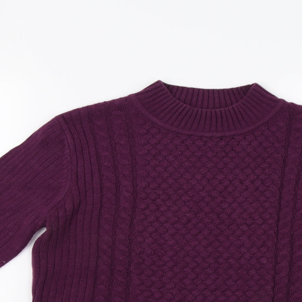 Isle Womens Purple   Pullover Jumper Size S
