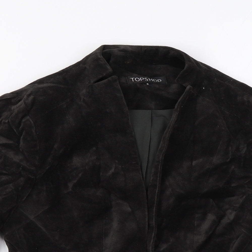 Topshop Womens Brown   Jacket Blazer Size 8