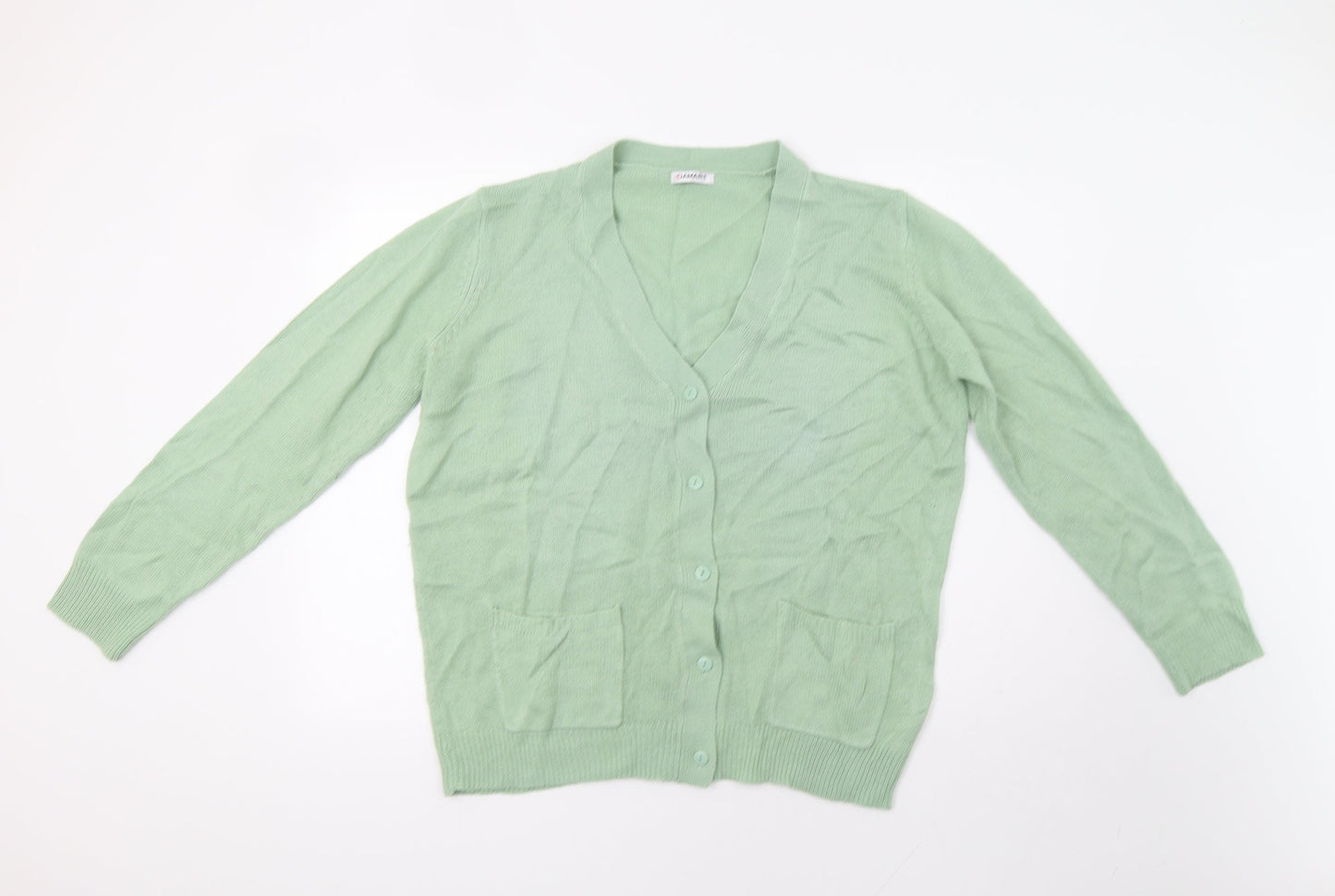 Damart Womens Green   Cardigan Jumper Size M