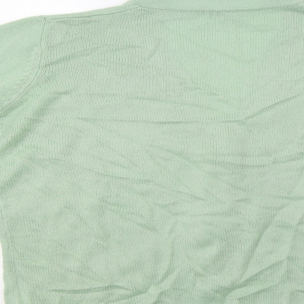 Damart Womens Green   Cardigan Jumper Size M