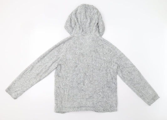 M&S Womens Grey   Pullover Hoodie Size 10  - Bear