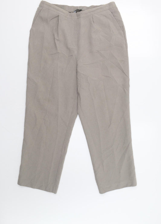 Bonmarch Womens Grey   Trousers  Size 14 L26 in