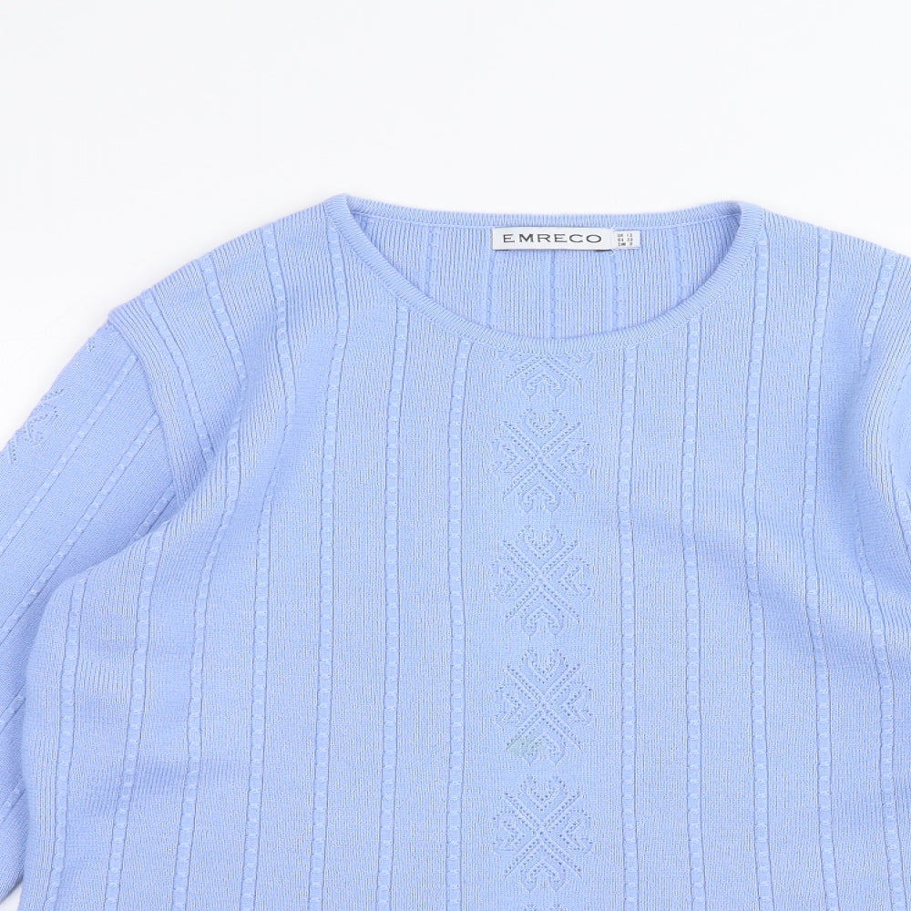 Emreco Womens Blue   Pullover Jumper Size 12