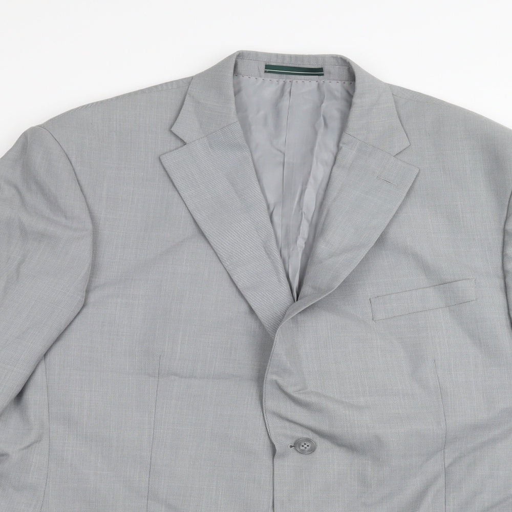 GREENWOODS Mens Grey   Jacket Suit Jacket Size 46