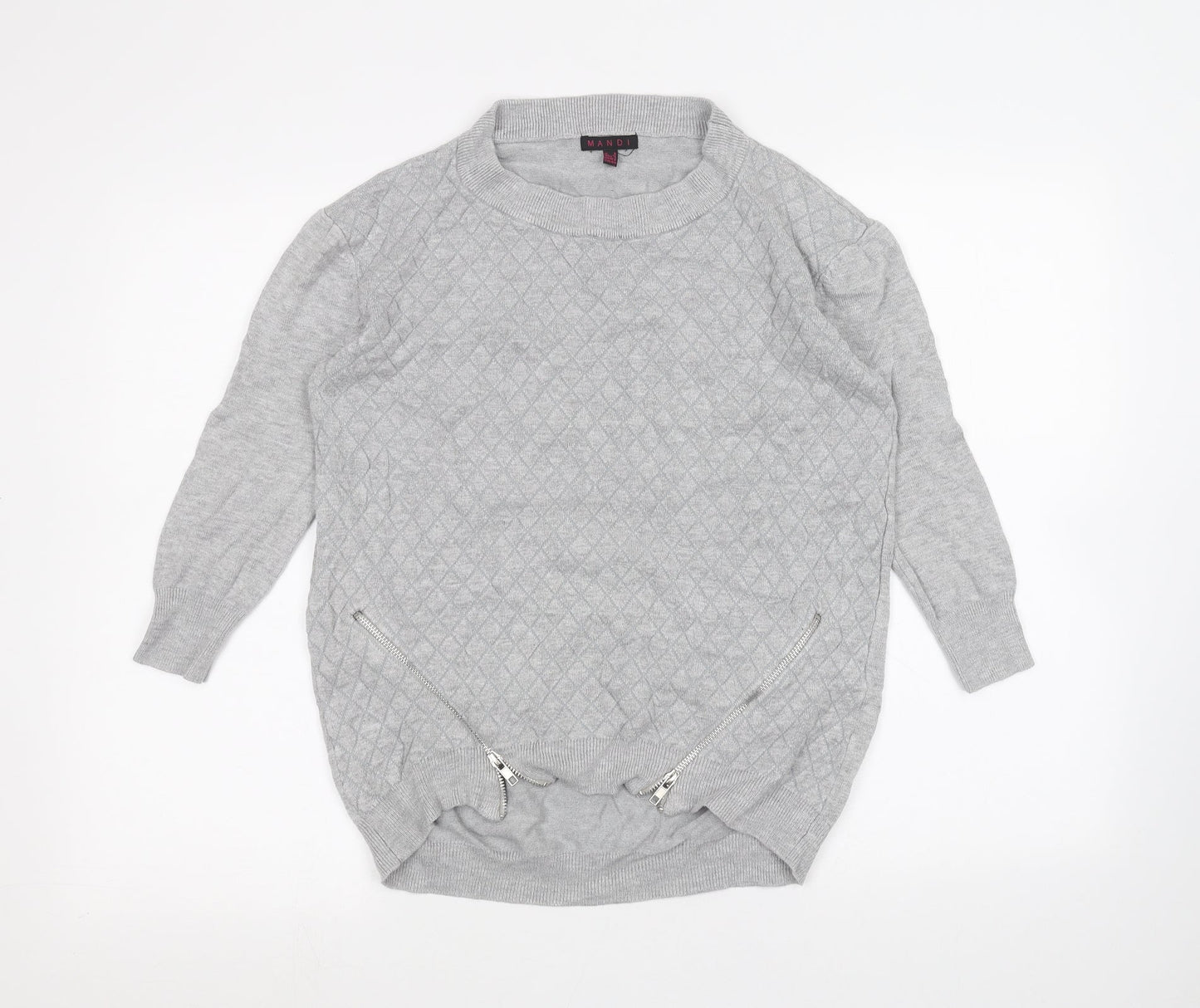 Mandi Womens Grey   Pullover Jumper Size 8