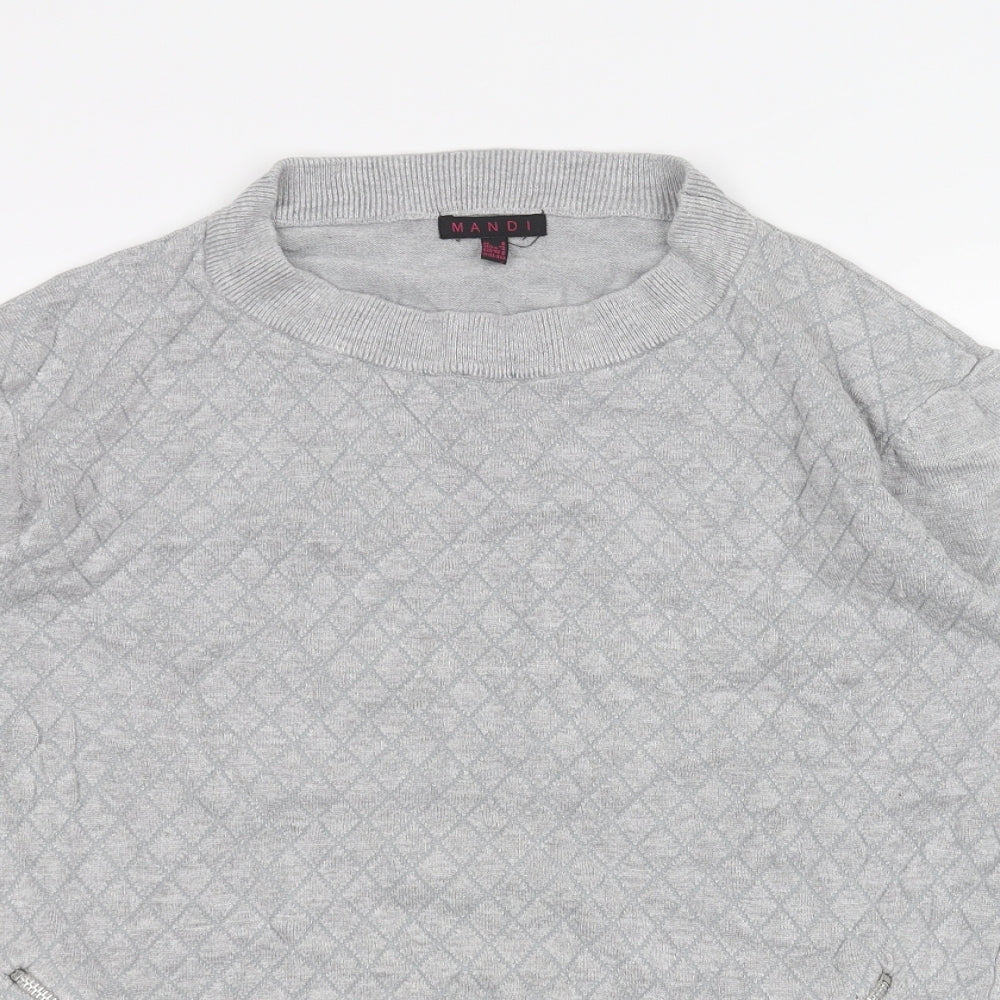 Mandi Womens Grey   Pullover Jumper Size 8