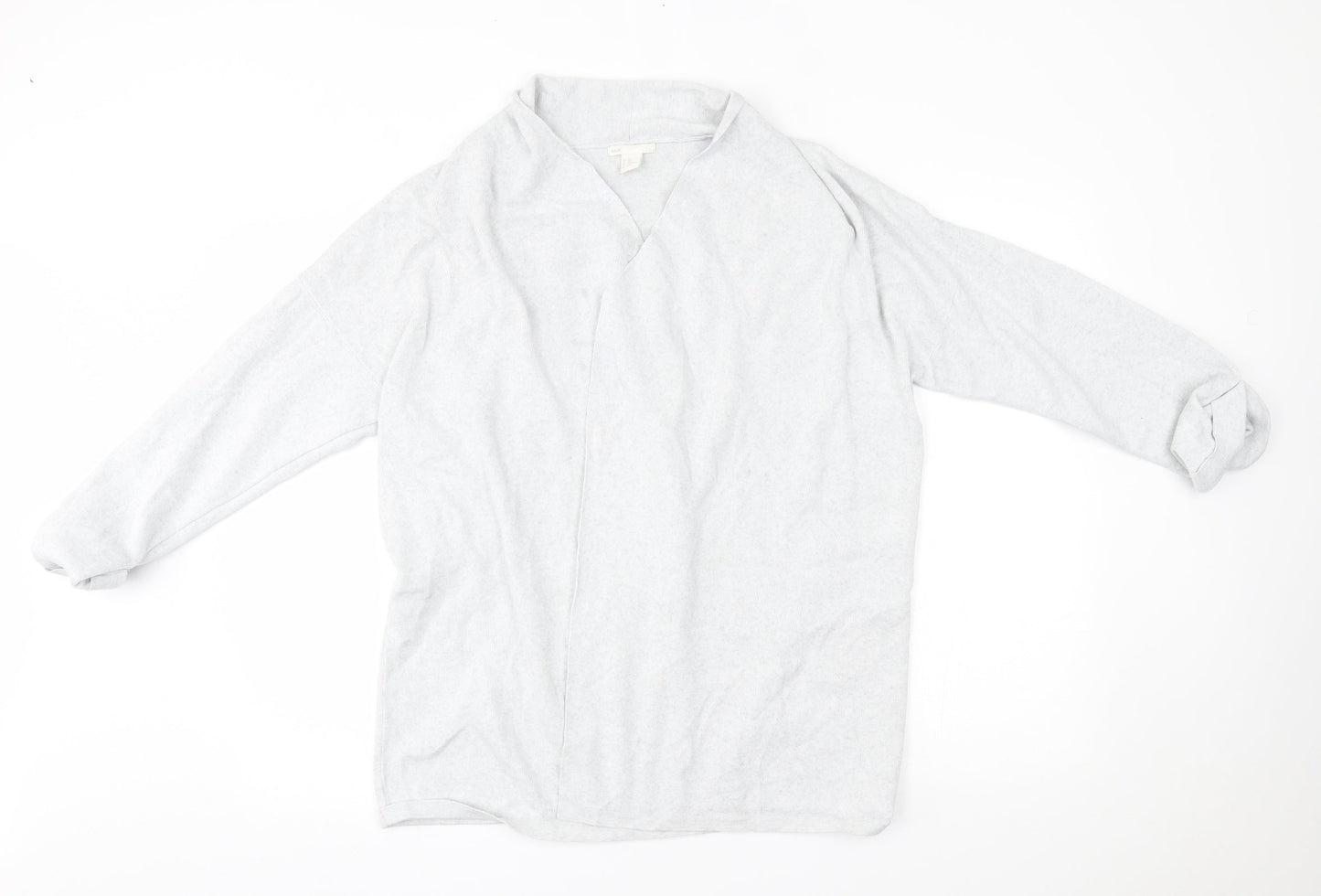 H&M Womens Grey   Cardigan Jumper Size M