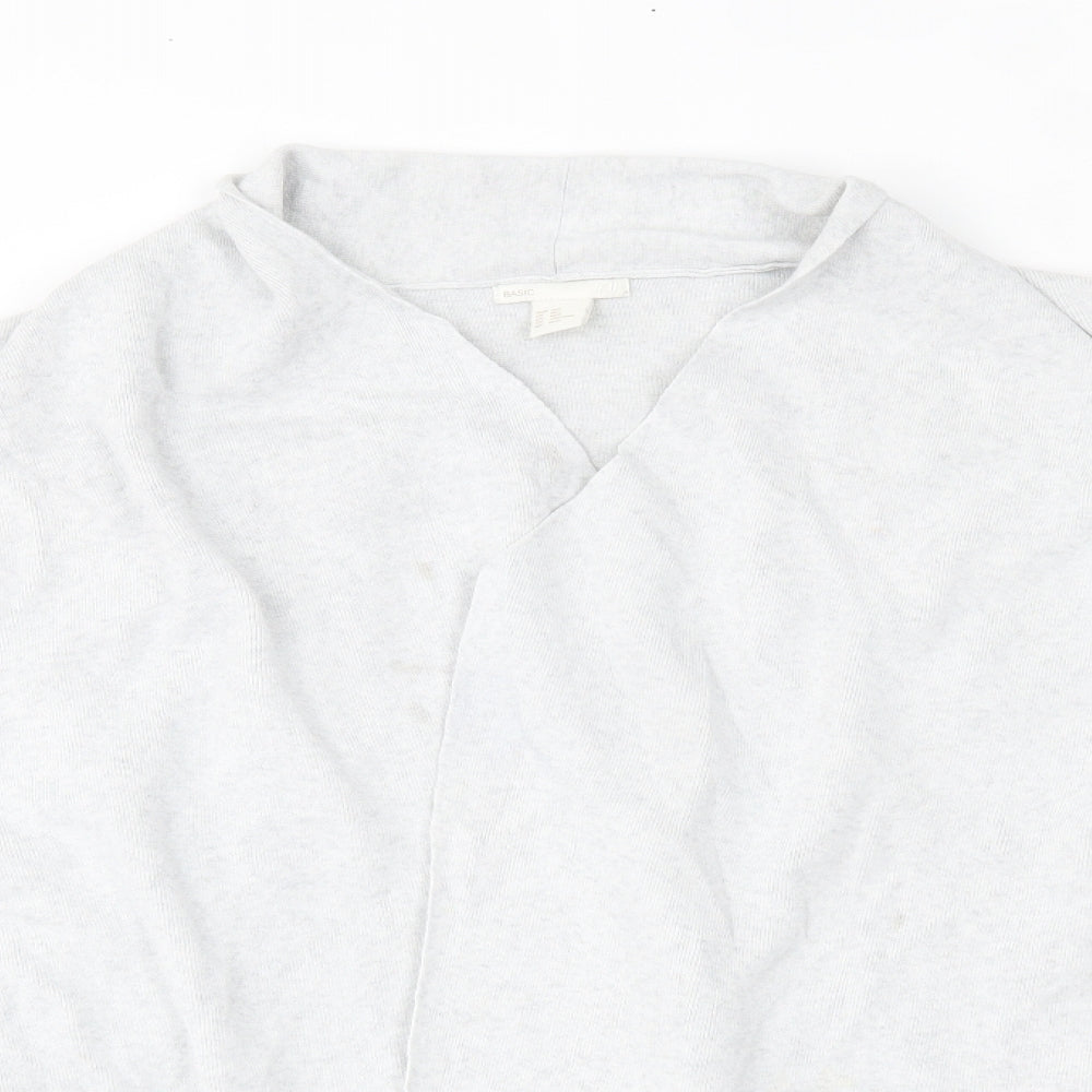 H&M Womens Grey   Cardigan Jumper Size M