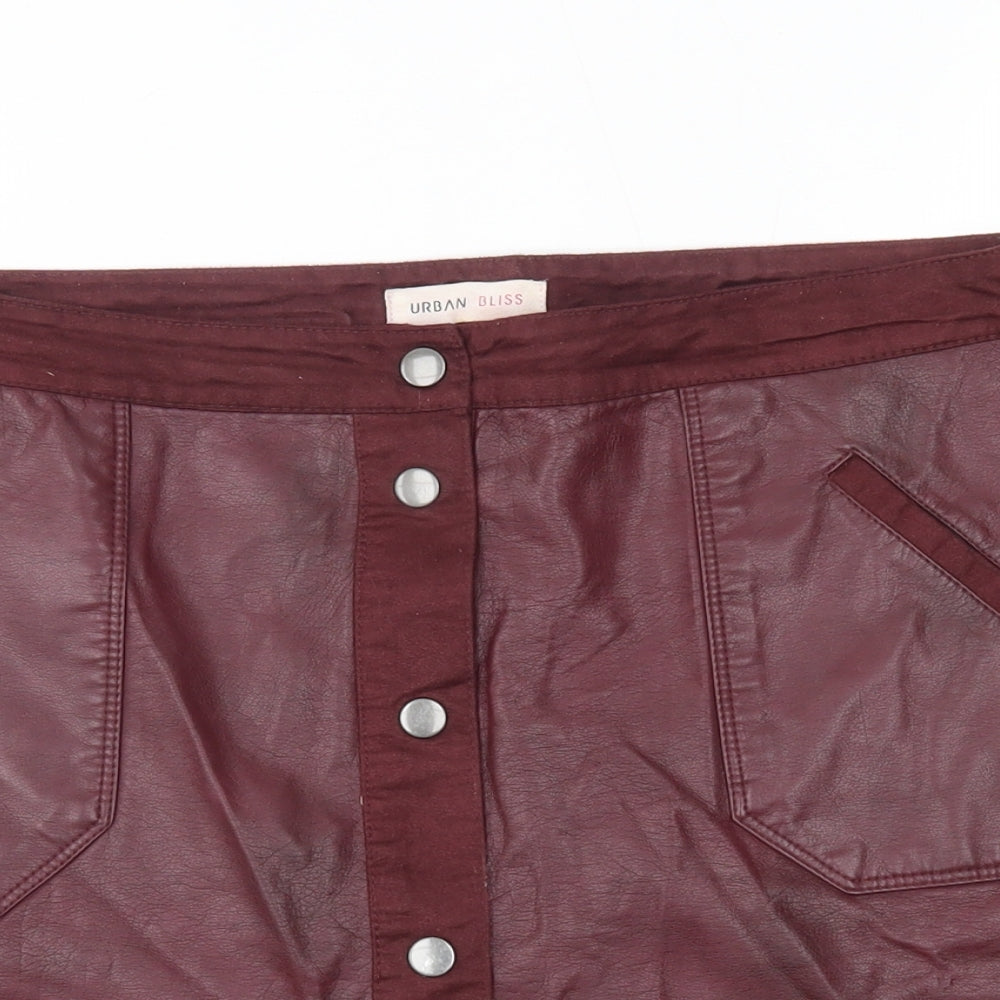 urban bliss Womens Red   A-Line Skirt Size 14