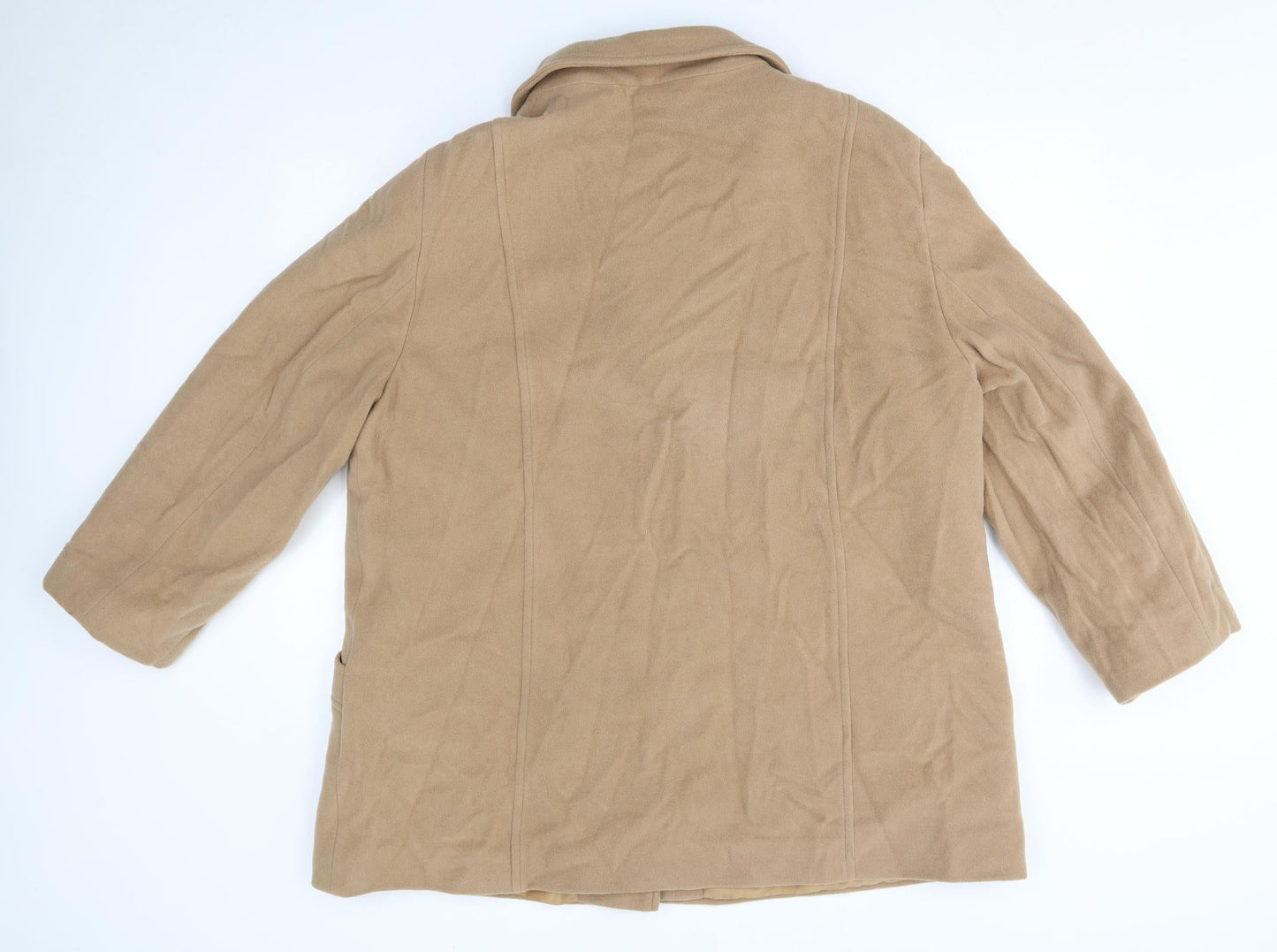 Preworn Womens Beige   Overcoat Coat One Size