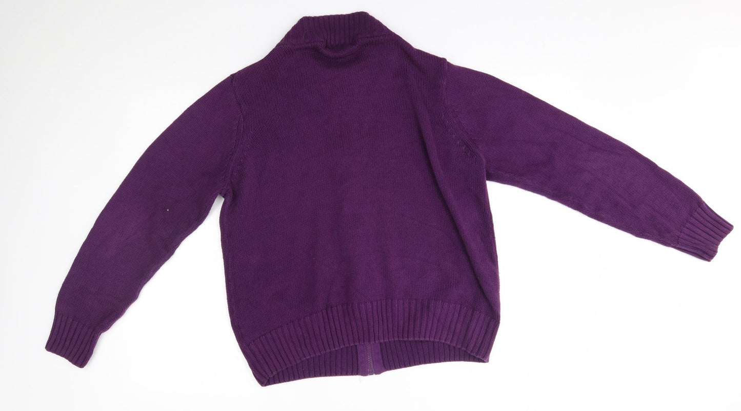EWM Womens Purple   Full Zip Jumper Size M