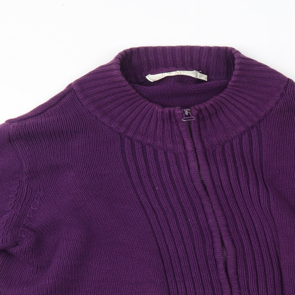 EWM Womens Purple   Full Zip Jumper Size M
