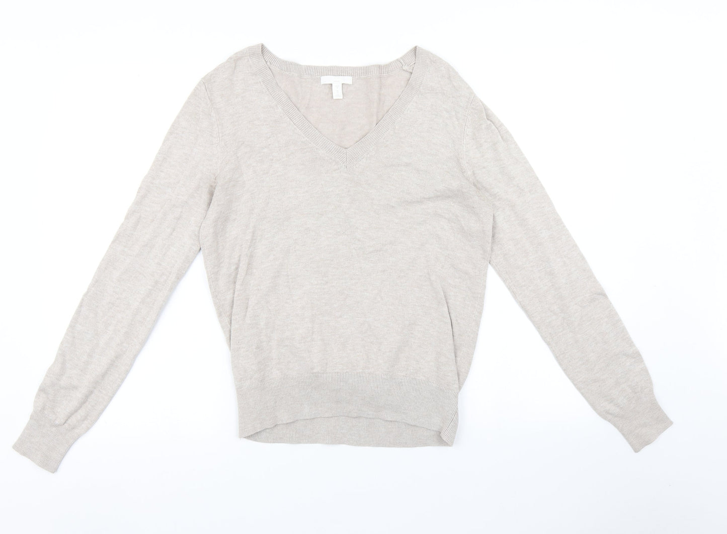 H&M Womens Beige   Pullover Jumper Size M