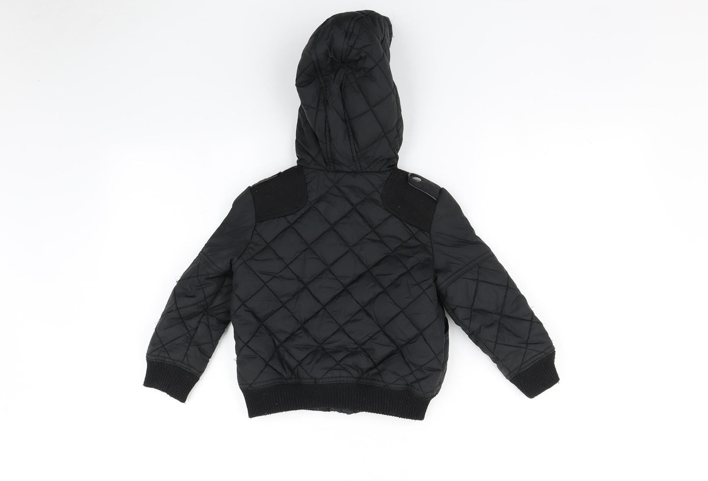 Matalan Boys Black   Basic Coat Coat Size 3 Years