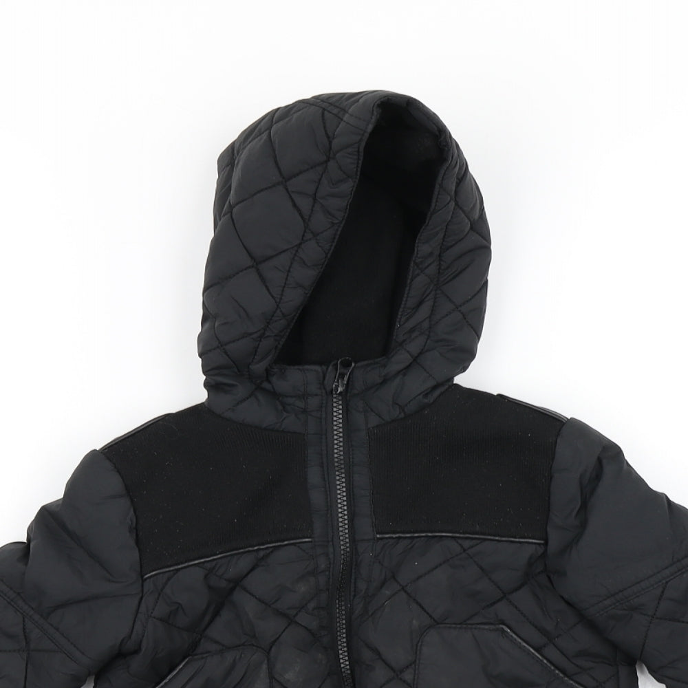 Matalan Boys Black   Basic Coat Coat Size 3 Years