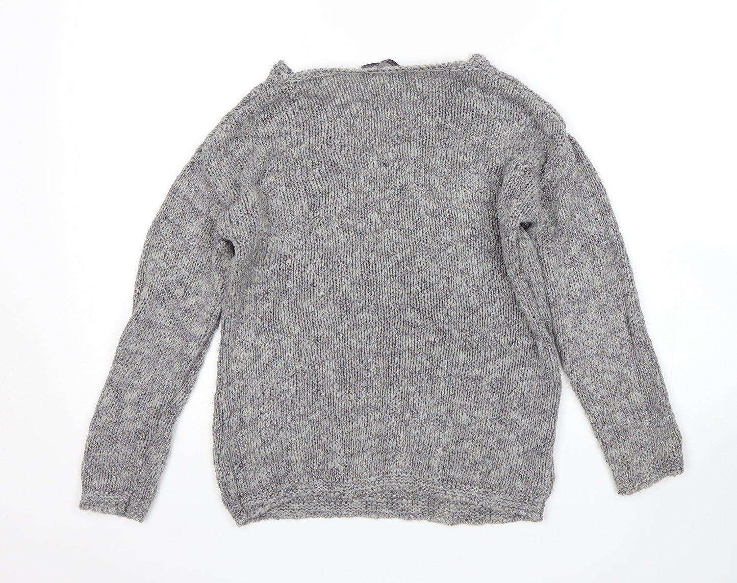 M&S Womens Grey   Pullover Jumper Size 8