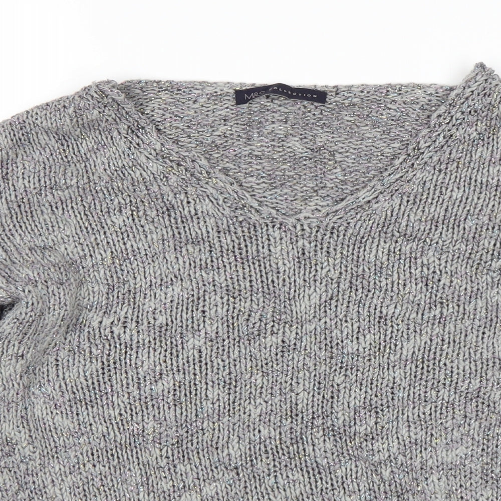 M&S Womens Grey   Pullover Jumper Size 8