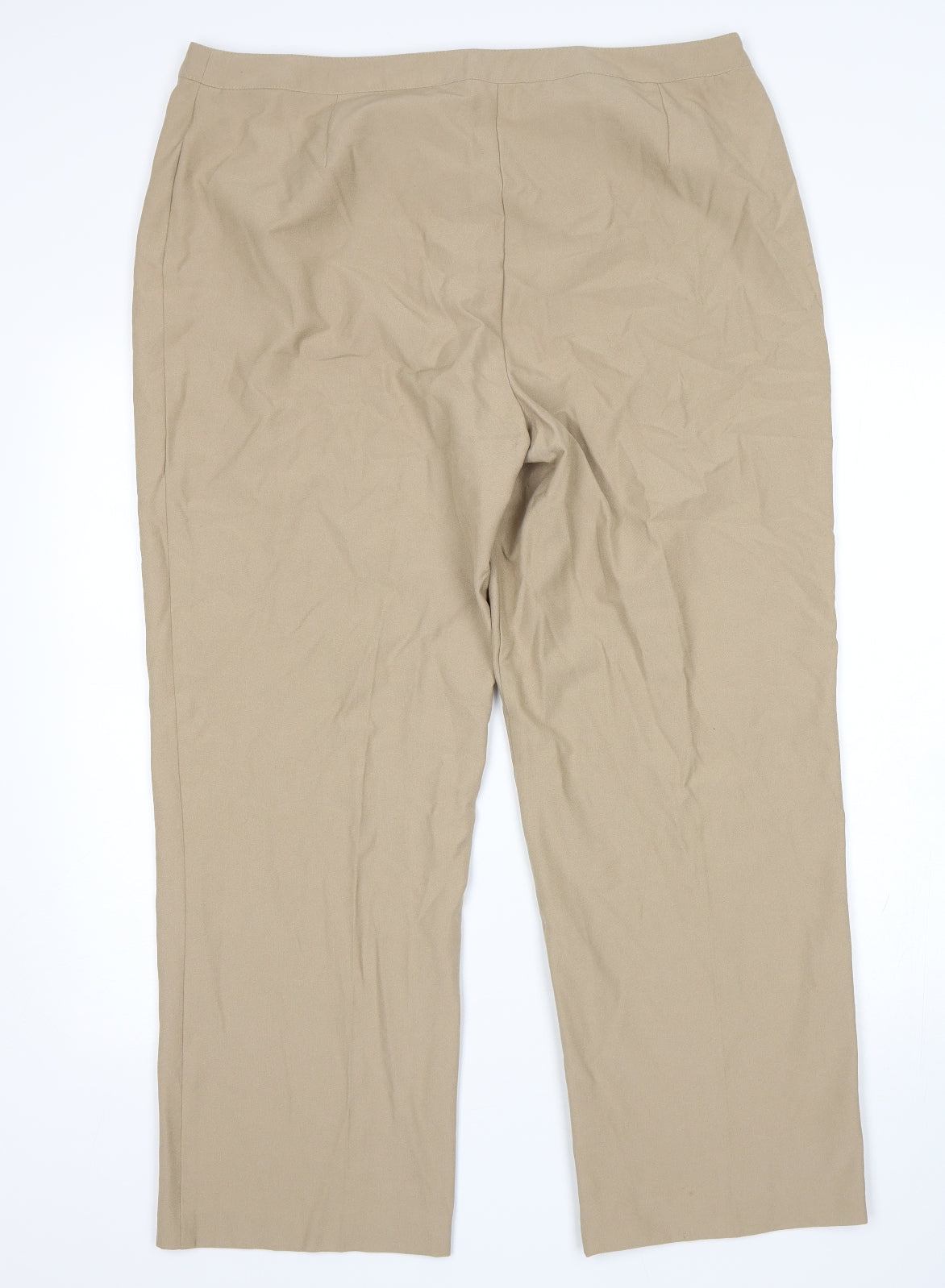 Essentials Womens Beige   Trousers  Size 18 L26 in
