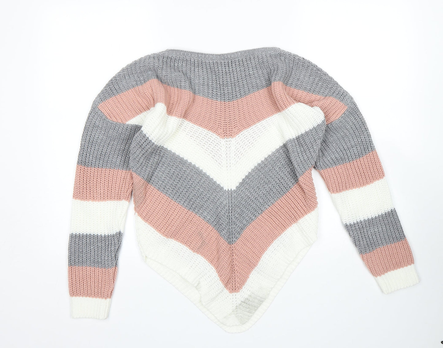 Select Womens Multicoloured Striped  Pullover Jumper Size M