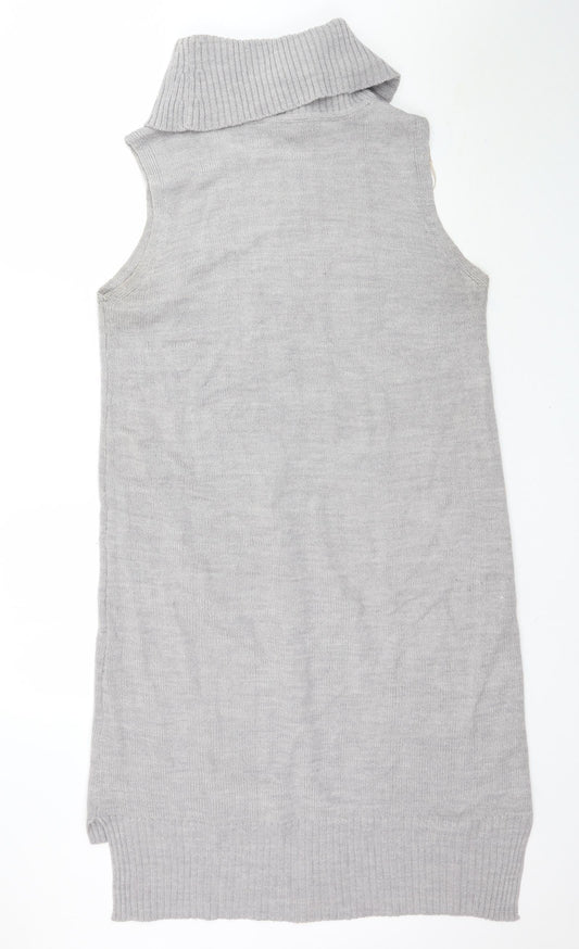 Peacocks Womens Grey  Knit Mini  Size M