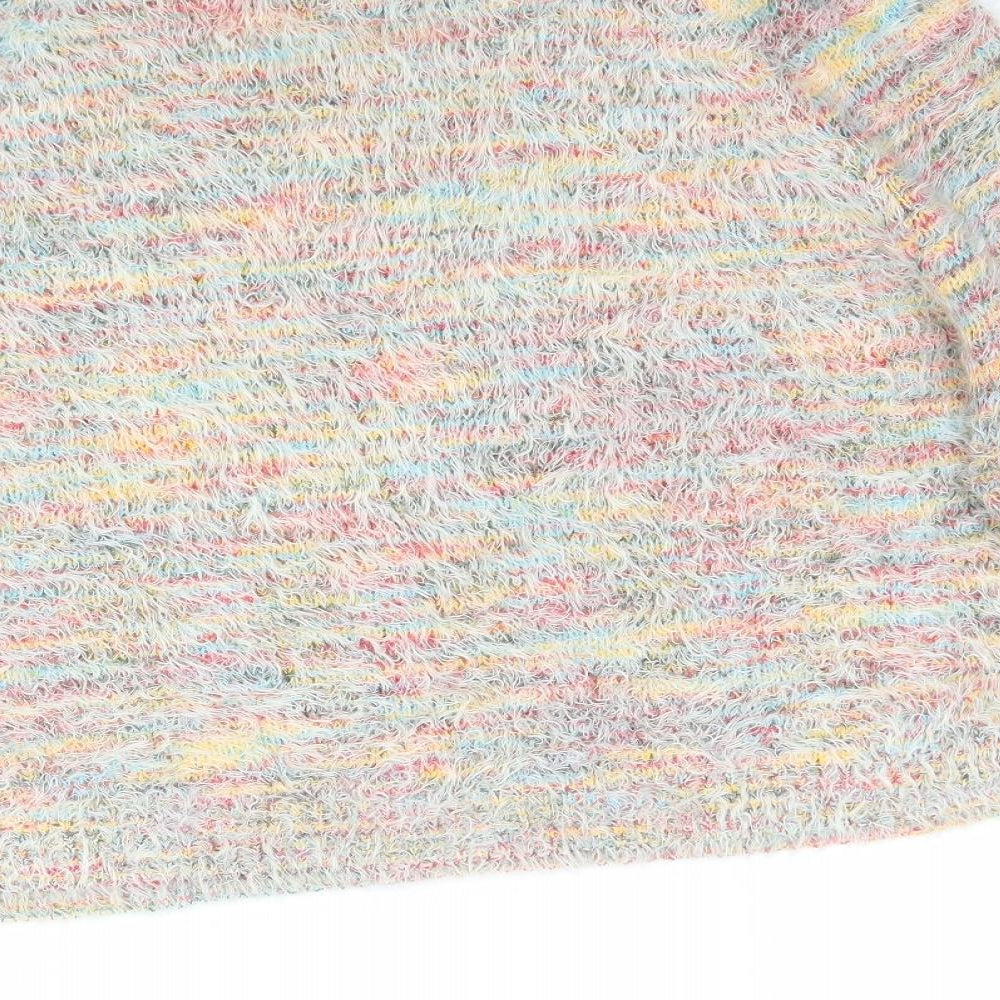 QED London Womens Multicoloured Striped  Pullover Jumper Size S