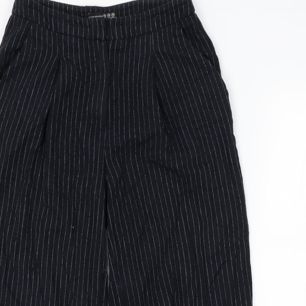 Atmosphere Womens Blue Striped  Trousers  Size 10 L20 in