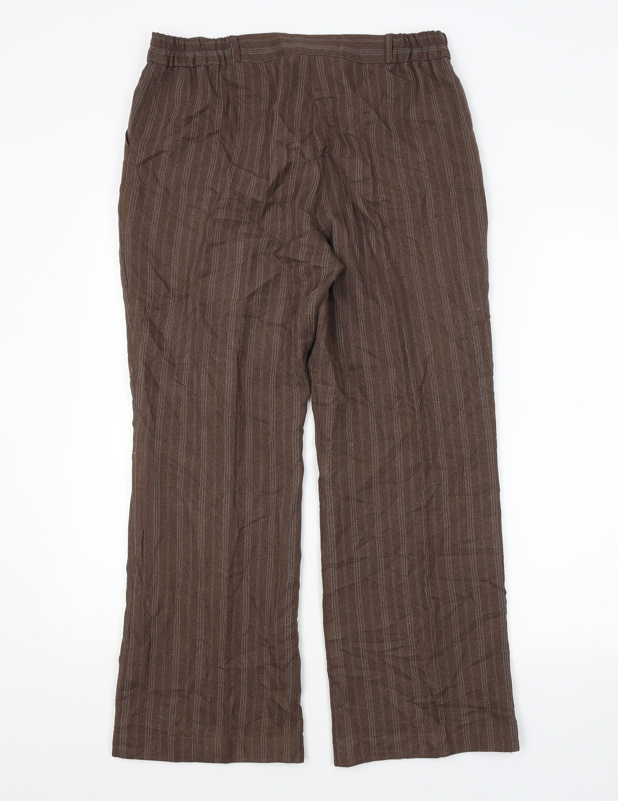 BM Womens Brown   Trousers  Size 12 L27 in
