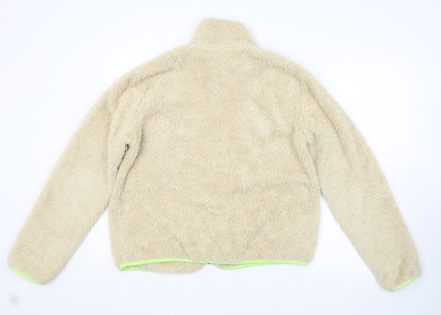 H&M Womens Beige   Full Zip Jumper Size M