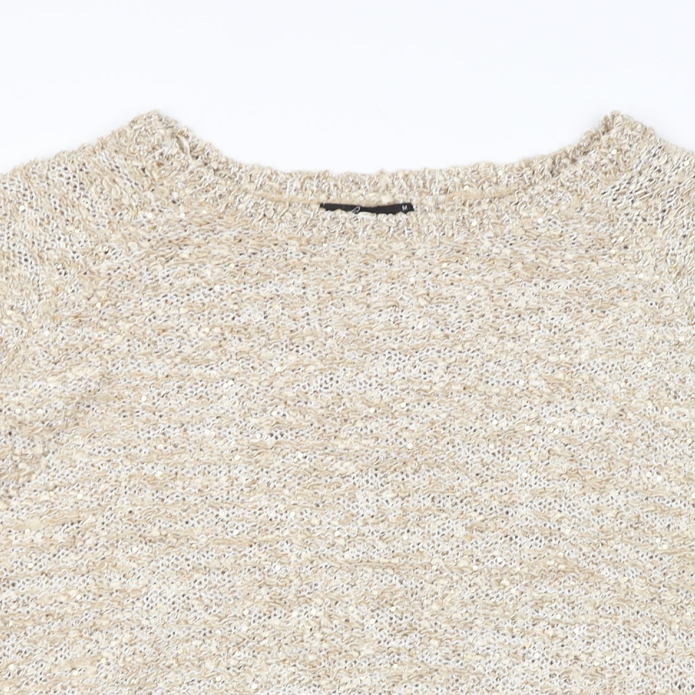 BM Womens Gold   Pullover Jumper Size M