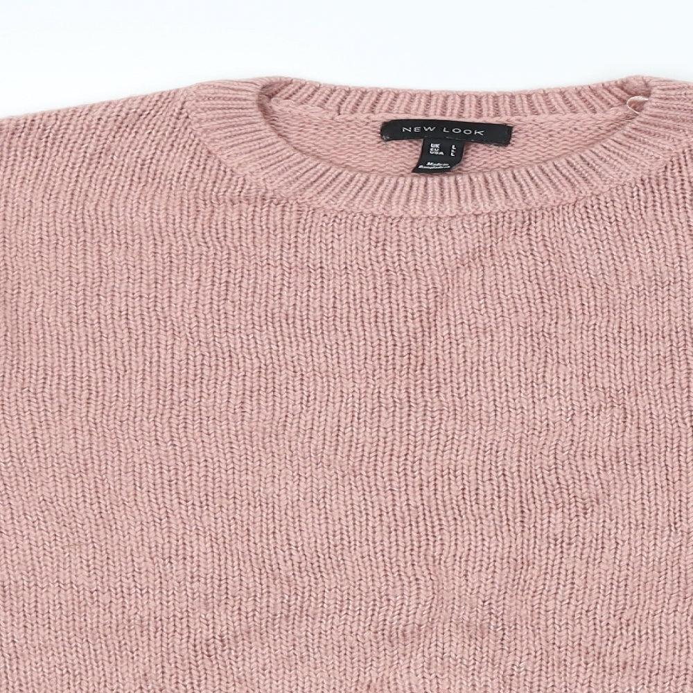 New Look Womens Pink   Pullover Jumper Size L