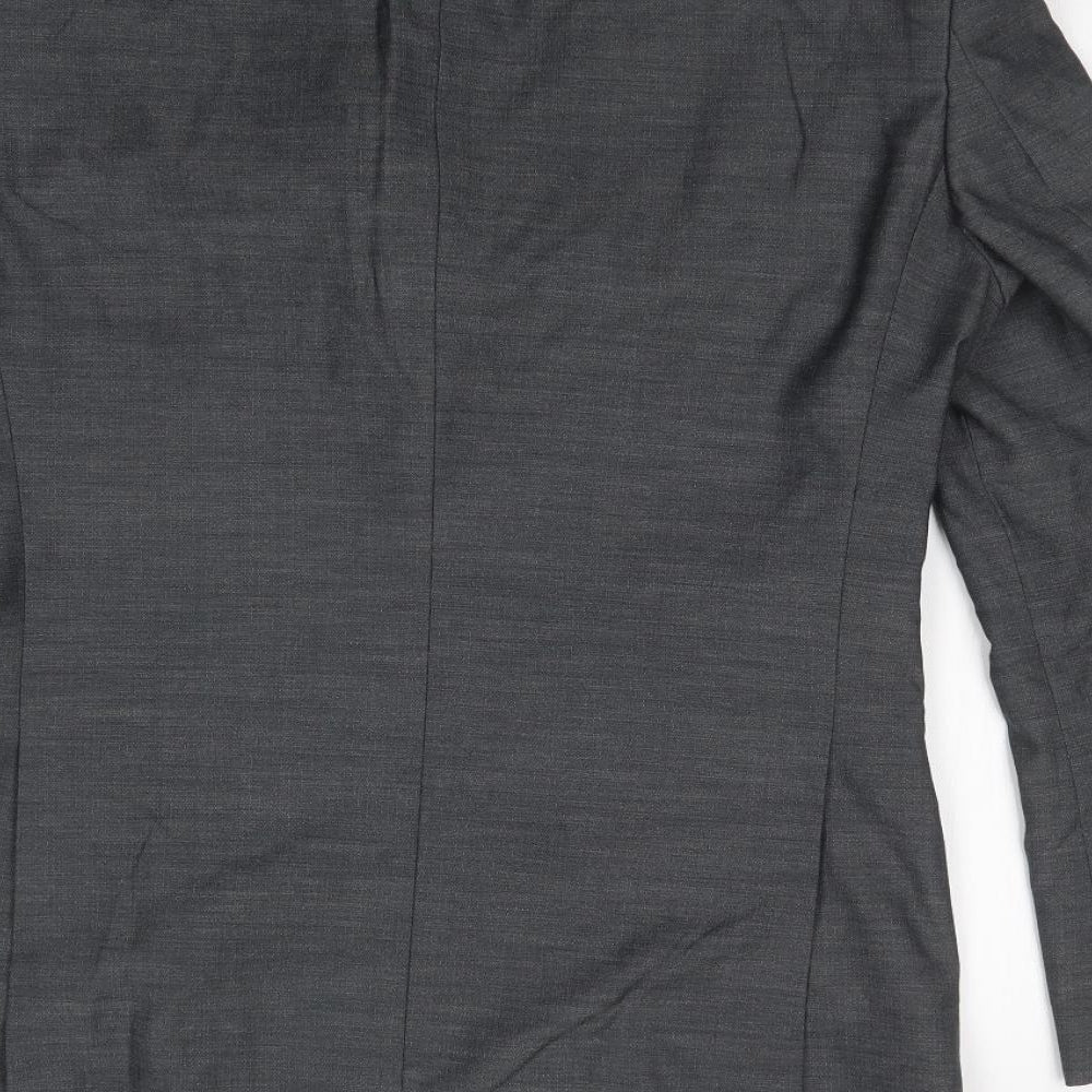 VOEUT Mens Grey   Jacket Suit Jacket Size 36