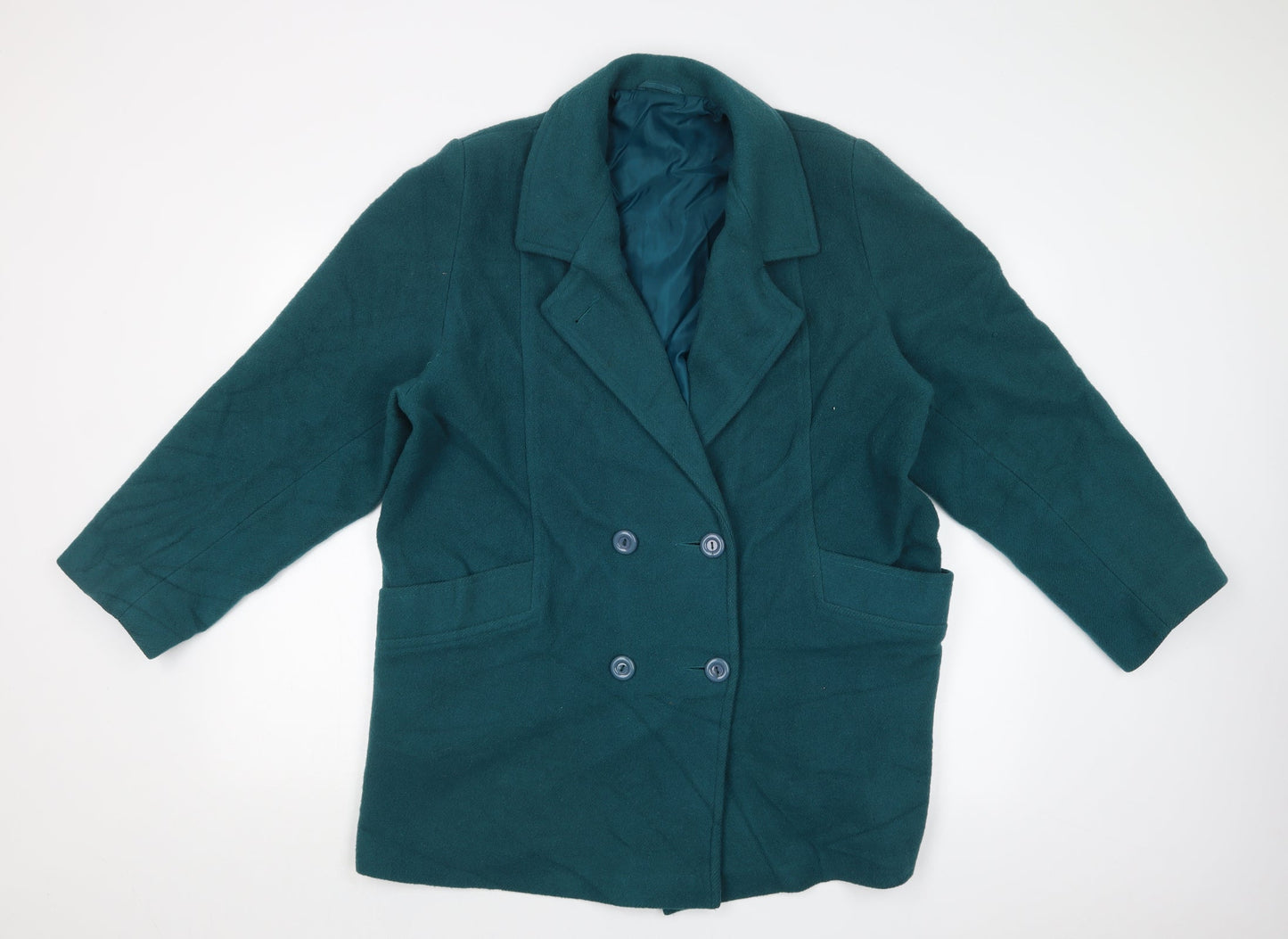 Preworn Womens Green   Overcoat Coat