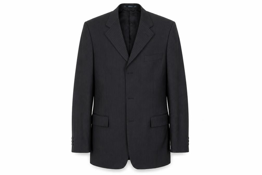 NEXT Mens Grey Striped  Jacket Suit Jacket Size 40
